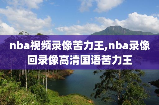 nba视频录像苦力王,nba录像回录像高清国语苦力王