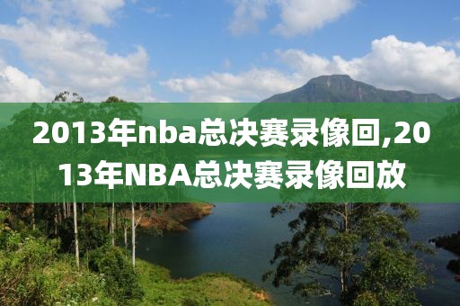 2013年nba总决赛录像回,2013年NBA总决赛录像回放