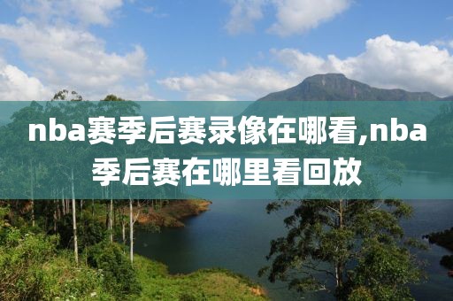 nba赛季后赛录像在哪看,nba季后赛在哪里看回放