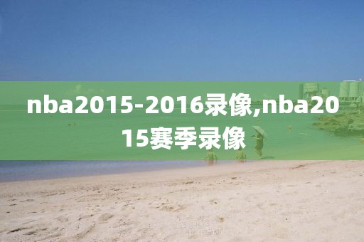 nba2015-2016录像,nba2015赛季录像