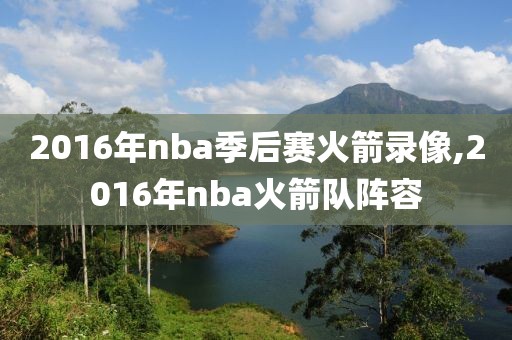 2016年nba季后赛火箭录像,2016年nba火箭队阵容