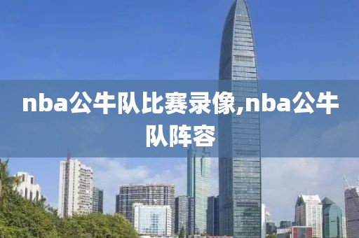 nba公牛队比赛录像,nba公牛队阵容