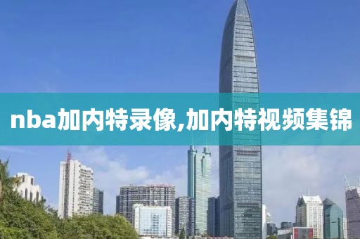 nba加内特录像,加内特视频集锦