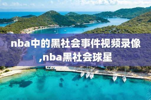 nba中的黑社会事件视频录像,nba黑社会球星