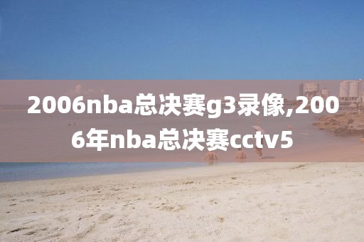 2006nba总决赛g3录像,2006年nba总决赛cctv5