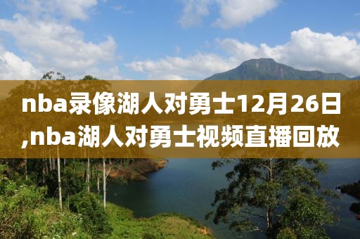 nba录像湖人对勇士12月26日,nba湖人对勇士视频直播回放