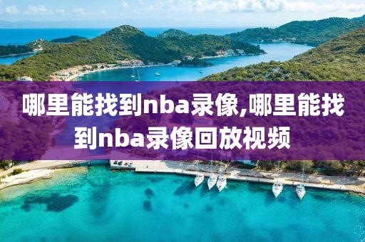 哪里能找到nba录像,哪里能找到nba录像回放视频