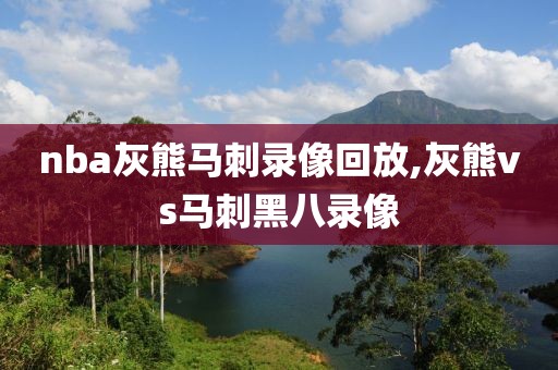 nba灰熊马刺录像回放,灰熊vs马刺黑八录像