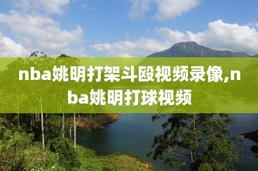 nba姚明打架斗殴视频录像,nba姚明打球视频
