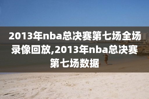2013年nba总决赛第七场全场录像回放,2013年nba总决赛第七场数据