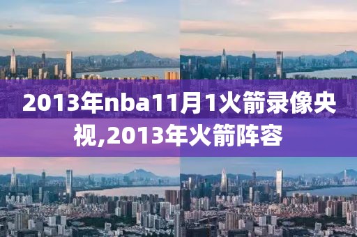 2013年nba11月1火箭录像央视,2013年火箭阵容