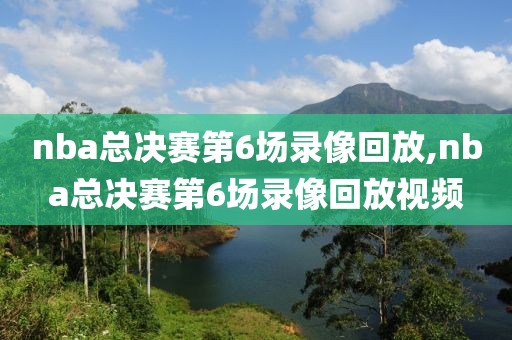 nba总决赛第6场录像回放,nba总决赛第6场录像回放视频