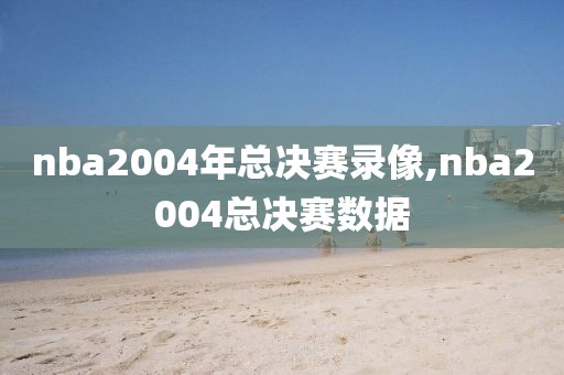 nba2004年总决赛录像,nba2004总决赛数据