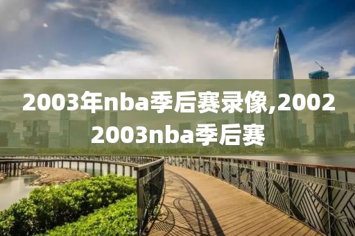 2003年nba季后赛录像,20022003nba季后赛