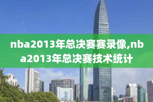 nba2013年总决赛赛录像,nba2013年总决赛技术统计
