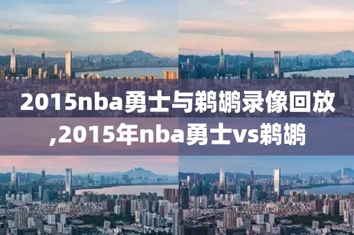 2015nba勇士与鹈鹕录像回放,2015年nba勇士vs鹈鹕