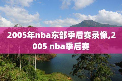 2005年nba东部季后赛录像,2005 nba季后赛