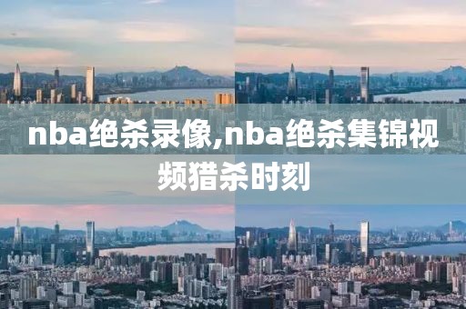 nba绝杀录像,nba绝杀集锦视频猎杀时刻