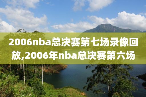 2006nba总决赛第七场录像回放,2006年nba总决赛第六场