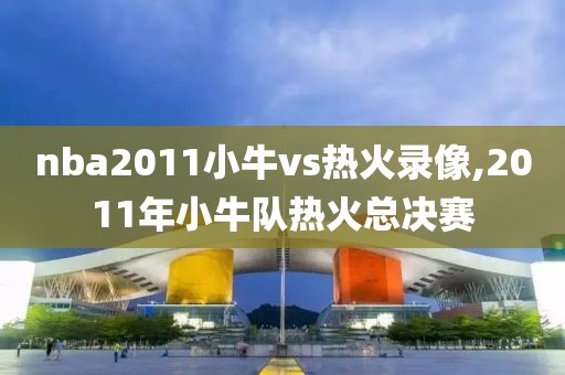 nba2011小牛vs热火录像,2011年小牛队热火总决赛