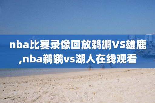 nba比赛录像回放鹈鹕VS雄鹿,nba鹈鹕vs湖人在线观看