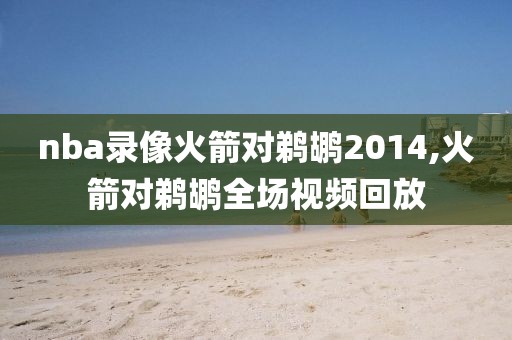 nba录像火箭对鹈鹕2014,火箭对鹈鹕全场视频回放