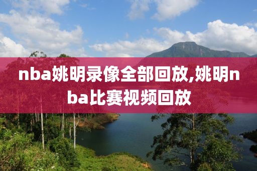 nba姚明录像全部回放,姚明nba比赛视频回放