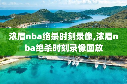 浓眉nba绝杀时刻录像,浓眉nba绝杀时刻录像回放