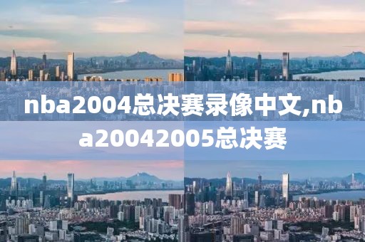 nba2004总决赛录像中文,nba20042005总决赛