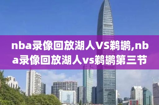 nba录像回放湖人VS鹈鹕,nba录像回放湖人vs鹈鹕第三节