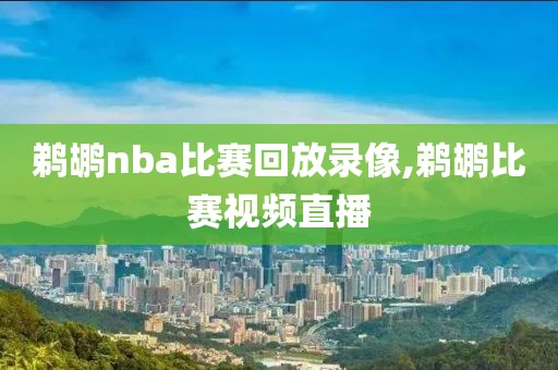 鹈鹕nba比赛回放录像,鹈鹕比赛视频直播
