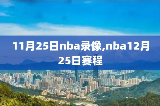 11月25日nba录像,nba12月25日赛程