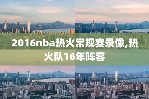 2016nba热火常规赛录像,热火队16年阵容