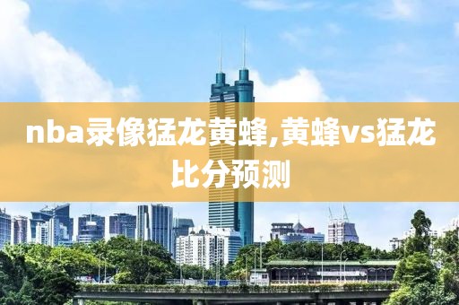 nba录像猛龙黄蜂,黄蜂vs猛龙比分预测